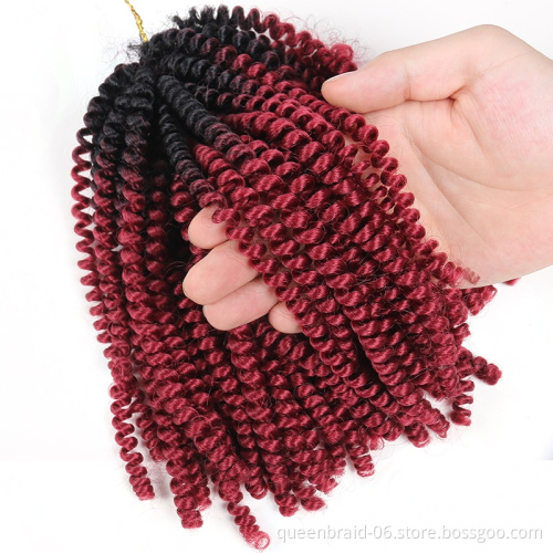 Factory Crochet Braid Ombre Color Hair Extension Braids Crochet Braiding Hair New Style Spring Twist Hair Synthetic